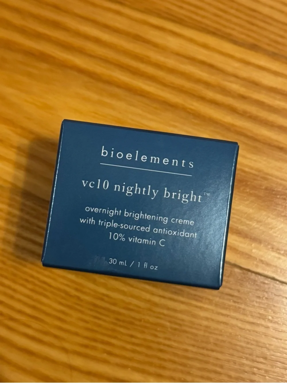 Bioelements vc10 nightly bright NIB